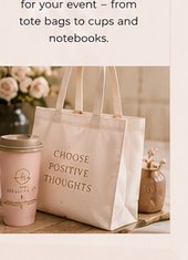 Bespoke branded merchandise tote bag