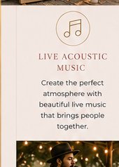 Live acoustic musician