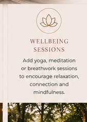 Wellbeing yoga session