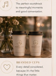 Branded Mindful Cup coffee cups